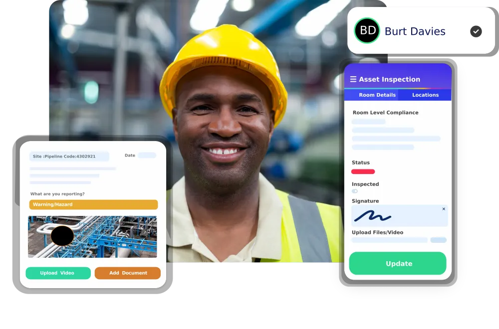 Update Asset information live including Photo, Videos & Certification